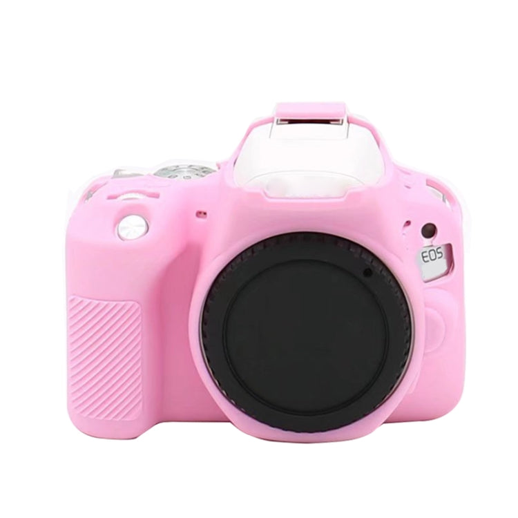 For Canon EOS 250D Soft Silicone Protective Case (Pink) - Protective Case by PMC TechLife | Online Shopping South Africa | PMC TechLife | Buy Now Pay Later Mobicred