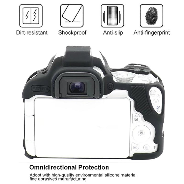 For Canon EOS 250D Soft Silicone Protective Case (Red) - Protective Case by PMC TechLife | Online Shopping South Africa | PMC TechLife | Buy Now Pay Later Mobicred