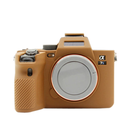 For Sony  A7S III / A7S3 Soft Silicone Protective Case(Coffee) - Protective Case by PMC Jewellery | Online Shopping South Africa | PMC Jewellery | Buy Now Pay Later Mobicred