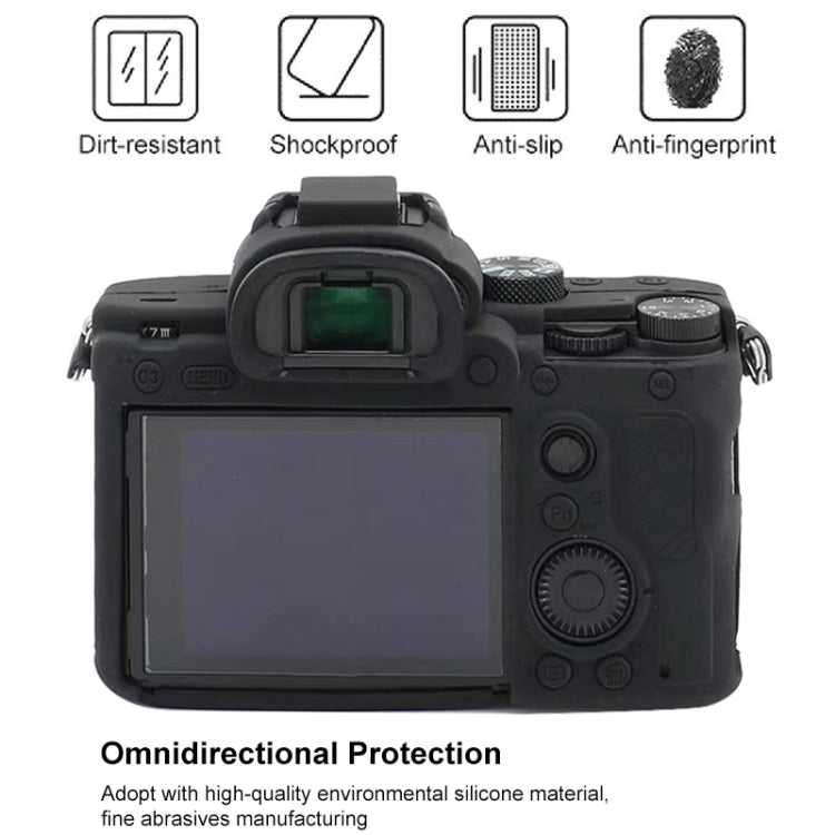 For Sony  A7S III / A7S3 Soft Silicone Protective Case(Black) - Protective Case by PMC TechLife | Online Shopping South Africa | PMC TechLife | Buy Now Pay Later Mobicred