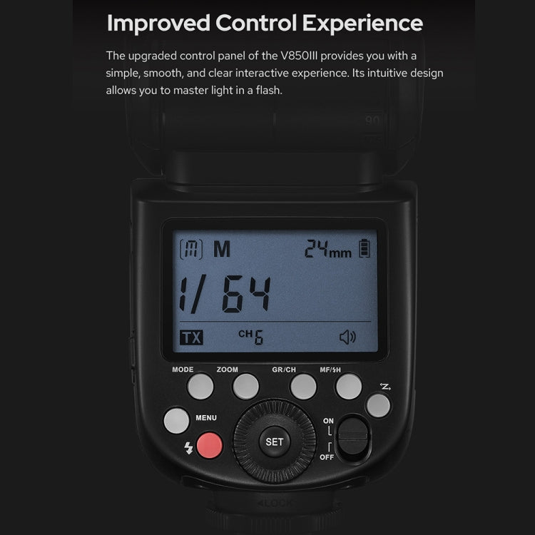 Godox V850III 2.4GHz Wireless Flash Speedlite Camera Light(EU Plug) - free shipping - PMC TechLife - Order now!