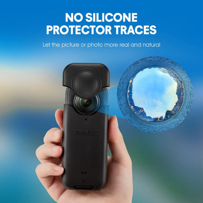 For Insta360 X3 STARTRC Full Body Silicone Protective Case(Black) - Case & Bags by STARTRC | Online Shopping South Africa | PMC Jewellery