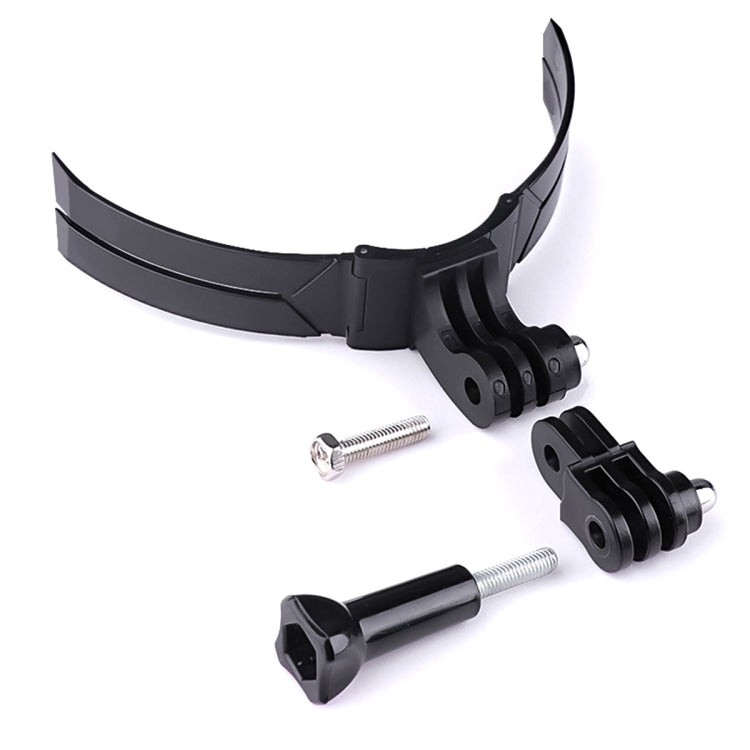 Foldable Bending Action Camera Phone Helmet Mount Kit with J-Hook Buckle & Rotation Phone Clamp & Adapter (Black) - Helmet Mount by PMC TechLife | Online Shopping South Africa | PMC TechLife | Buy Now Pay Later Mobicred