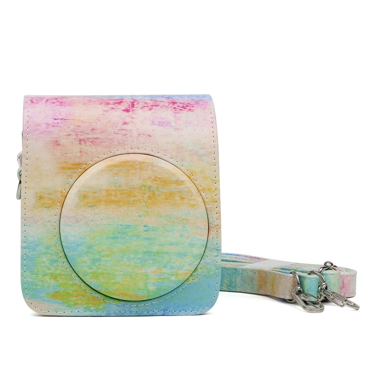 Rainbow Oil painting Pattern PU Leather Protective Camera Case Bag For FUJIFILM Instax Mini70 Camera - free shipping - PMC TechLife - Order now!