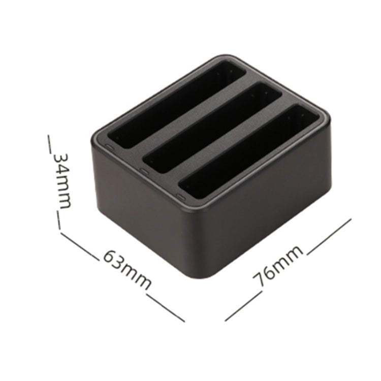 For Insta360 X4 Tri-Slot Batteries Fast Charger (Black) - Others by PMC TechLife | Online Shopping South Africa | PMC TechLife | Buy Now Pay Later Mobicred