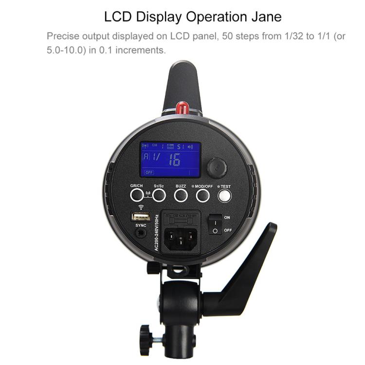 Godox Gemini GS300II Studio Flash Light 300Ws Bowens Mount Strobe Flash (US Plug) - free shipping - PMC TechLife - Order now!