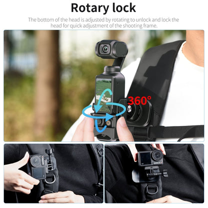 STARTRC 360 Degree Rotation Backpack Clip Magnetic Suction Mount (Black) - Case & Bags by STARTRC | Online Shopping South Africa | PMC Jewellery