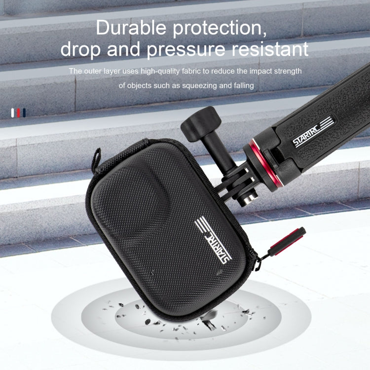 STARTRC Camera PU Carry Case For Insta360 GO3 / DJI Action 3 / 4 / 5 Pro (Black) - free shipping - PMC TechLife - Order now!