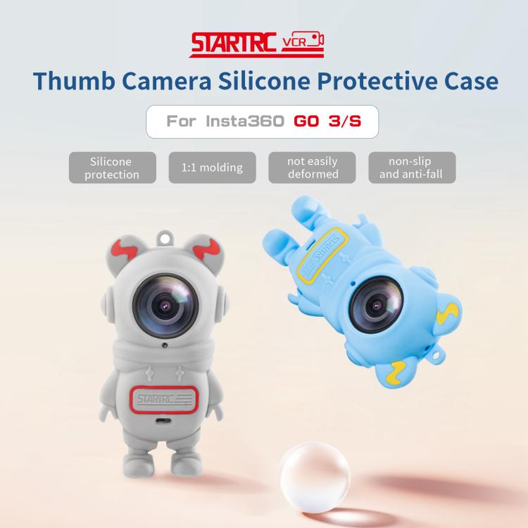 For Insta360 GO 3S STARTRC Cartoon Silicone Protective Case (Baby Blue) - free shipping - PMC TechLife - Order now!