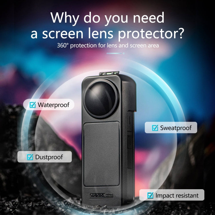 For Insta360 X5 / X4 Screen Lens Protective Cover (Black) - free shipping - PMc TechLife - Order now!