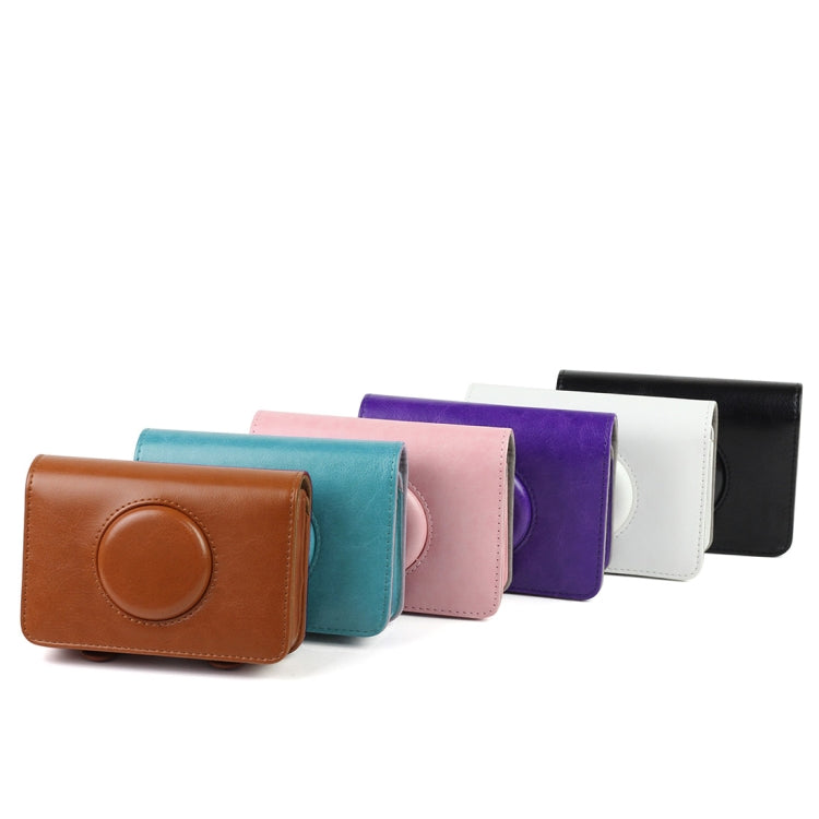 Solid Color PU Leather Case for Polaroid Snap Touch Camera (Brown) - free shipping - PMC TechLife - Order now!