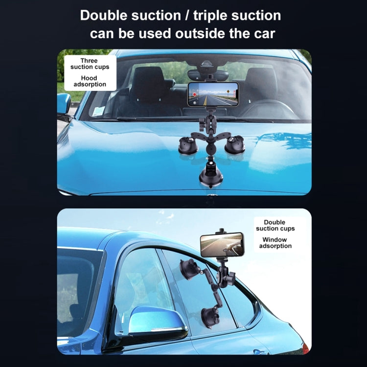 Single Suction Cup Connecting Rod Arm Phone Clamp Mount (Black) - Holder by PMC Jewellery | Online Shopping South Africa | PMC Jewellery | Buy Now Pay Later Mobicred