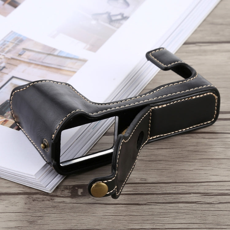 1/4 inch Thread PU Leather Camera Half Case Base for FUJIFILM X-T10 / X-T20 (Black) - free shipping - PMC TechLife - Order now!