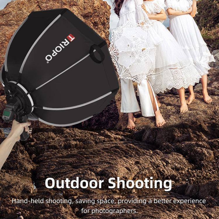 TRIOPO KS65 65cm Speedlite Flash Octagon Parabolic Softbox Diffuser with Bracket Mount Handle for Speedlite - free shipping - PMC TechLife - Order now!