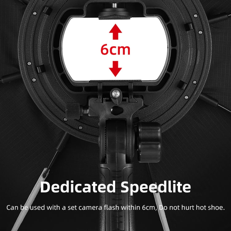 TRIOPO KS90 90cm Dome Speedlite Flash Octagon Parabolic Softbox Diffuser with Bracket Mount Handle for Speedlite - free shipping - PMC TechLife - Order now!