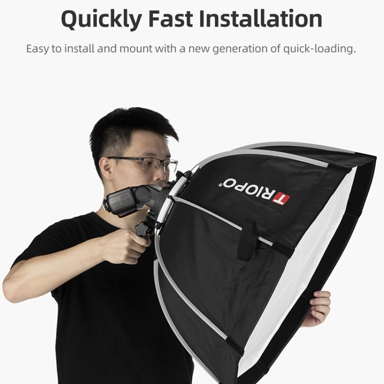 TRIOPO KX65 65cm Dome Speedlite Flash Octagon Parabolic Softbox Diffuser for Speedlite - free shipping - PMC TechLife - Order now!