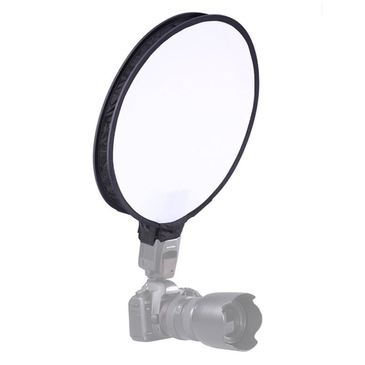30cm Universal Round Style Flash Folding Soft Box, Without Flash Light Holder(Black + White) - free shipping - PMC TechLife - Order now!