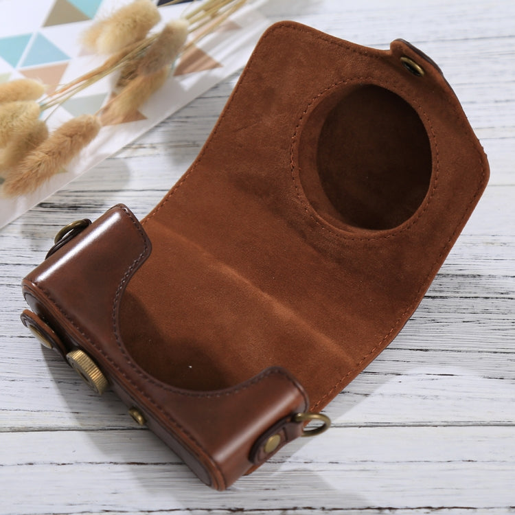 Full Body Camera PU Leather Case Bag with Strap for Canon PowerShot SX730 HS / SX720 HS (Coffee) - free shipping - PMC TechLife - Order now!