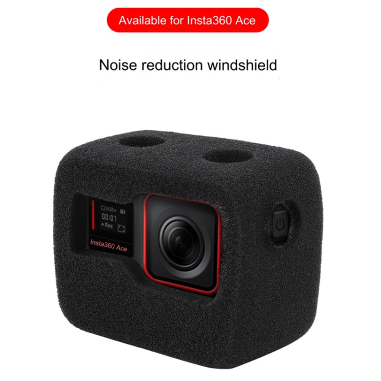 For Insta360 Ace Sponge Foam Windshield Housing Case (Black) - Case & Bags by PMC Jewellery | Online Shopping South Africa | PMC Jewellery | Buy Now Pay Later Mobicred