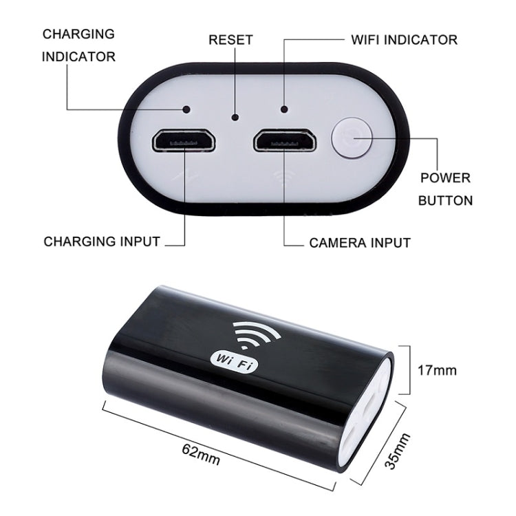 F99 HD Mobile Phone Endoscope, 8mm Waterproof Pipe Endoscope, Wifi Version, Flexible Cord, Length: 10m (Black) - free shipping - PMC Jewellery - Order now!