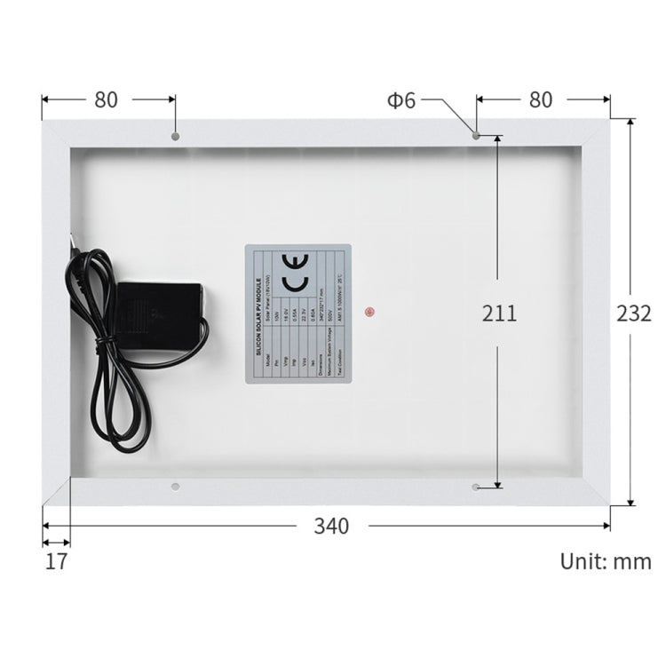 Waveshare High Conversion Efficiency 18V 10W Solar Panel - free shipping - PMC Jewellery - Order now!