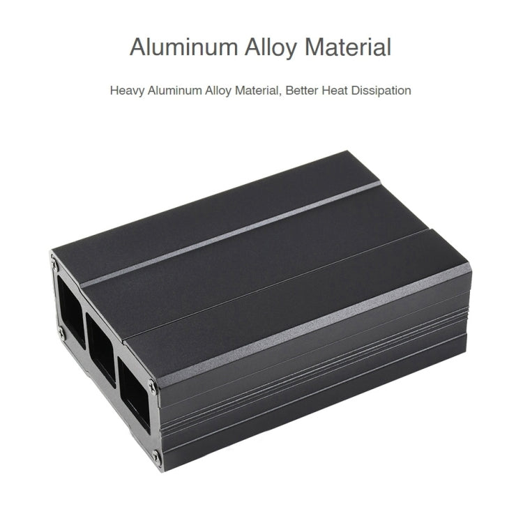 Waveshare Aluminum Chamfered Design Case for Raspberry Pi 4B - Other Accessories by WAVESHARE | Online Shopping South Africa | PMC TechLife | Buy Now Pay Later Mobicred