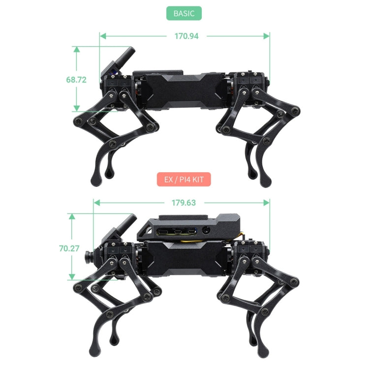Waveshare WAVEGO 12-DOF Bionic Dog-Like Robot, Basic Version(UK Plug) - free shipping - PMC Jewellery - Order now!