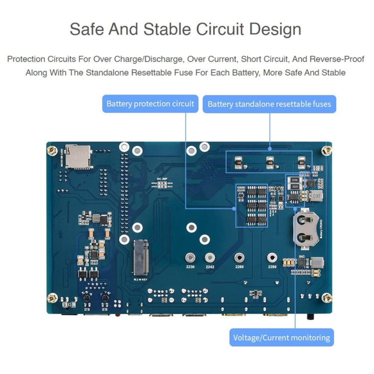 Waveshare PoE UPS Base Board for Raspberry Pi CM4, Gigabit Ethernet, Dual HDMI, Quad USB2.0 - Modules Expansions Accessories by WAVESHARE | Online Shopping South Africa | PMC Jewellery | Buy Now Pay Later Mobicred