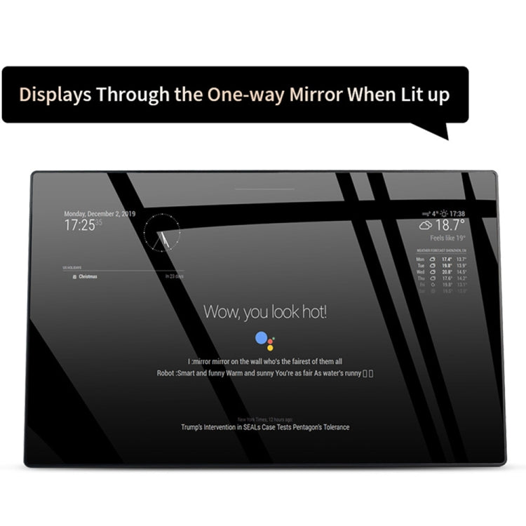Waveshare 13.3 inch Magic Mirror, Voice Assistant, Touch Control(US Plug) - free shipping - PMC Jewellery - Order now!