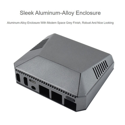 Waveshare Argon One Aluminum Case For Raspberry Pi 4, with Safe Power Button - Modules Expansions Accessories by WAVESHARE | Online Shopping South Africa | PMC Jewellery | Buy Now Pay Later Mobicred