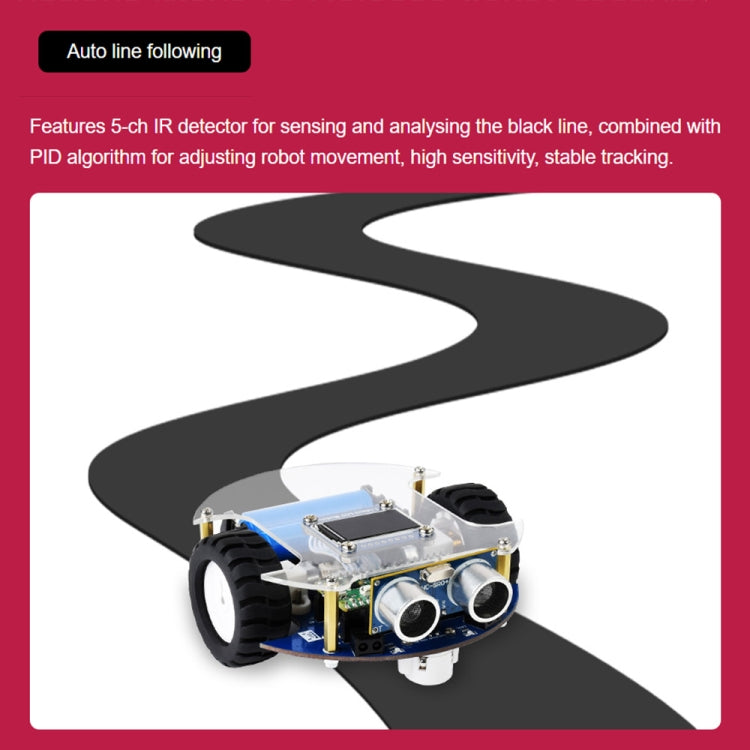 Waveshare PicoGo Mobile Robot, Based on Raspberry Pi Pico, Self Driving, Remote Control(EU Plug) - Robotics Accessories by WAVESHARE | Online Shopping South Africa | PMC Jewellery | Buy Now Pay Later Mobicred