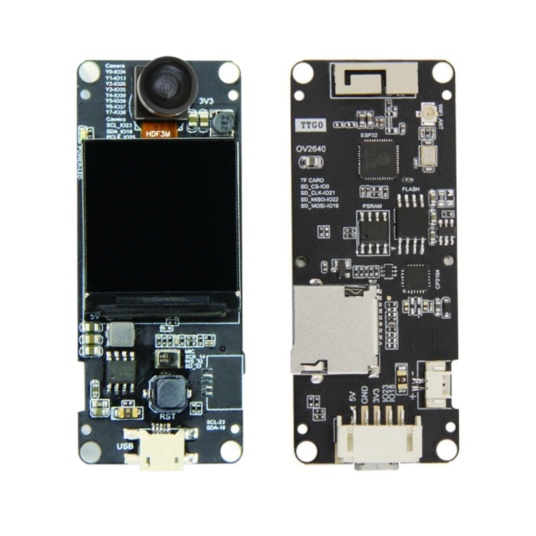 TTGO T-Camera Plus Fish-eye Lens ESP32-DOWDQ6 8MB SPRAM Camera Module OV2640 1.3 inch Display Camera - Module by TTGO | Online Shopping South Africa | PMC Jewellery | Buy Now Pay Later Mobicred