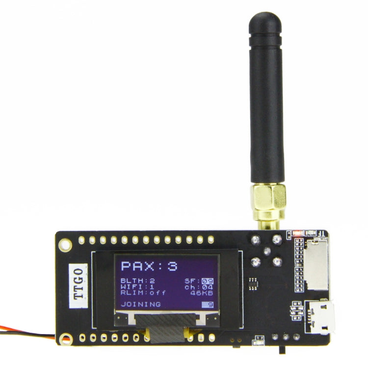 TTGO LORA32 V2.1 ESP32 0.96 inch OLED Bluetooth WiFi Wireless Module 868MHz SMA IP5306 Module with Antenna - free shipping - PMC TechLife - Order now!