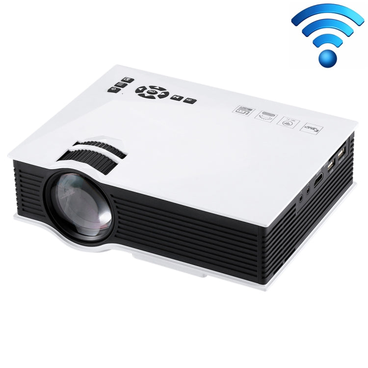 UC68 1200 Lumens HD 800 x 480 Digital LED Projector with Remote Control, Support USB / SD / VGA / HDMI(White) - LED Projector by PMC Jewellery | Online Shopping South Africa | PMC Jewellery | Buy Now Pay Later Mobicred