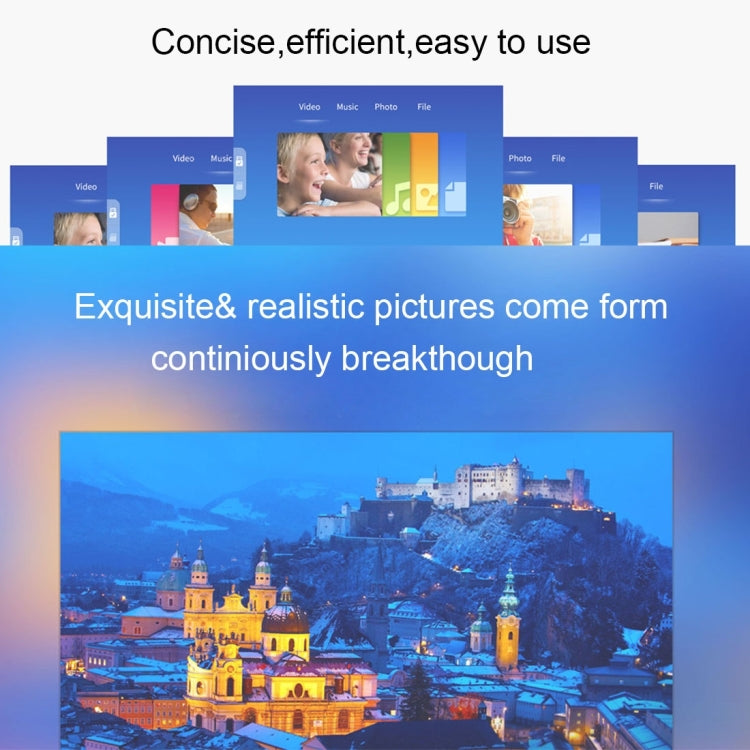 YG-300 0.8-2M 24-60 inches 400-600 Lumens LED Projector HD Home Theater with 3 in 1 Video Convert Cable & Remote Controller, Size: 12.6 x 8.6 x 4.6 cm, EU Plug - free shipping - PMC Jewellery - Order now!