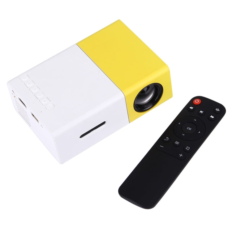 YG-300 0.8-2M 24-60 inches 400-600 Lumens LED Projector HD Home Theater with 3 in 1 Video Convert Cable & Remote Controller, Size: 12.6 x 8.6 x 4.6 cm, EU Plug - free shipping - PMC Jewellery - Order now!