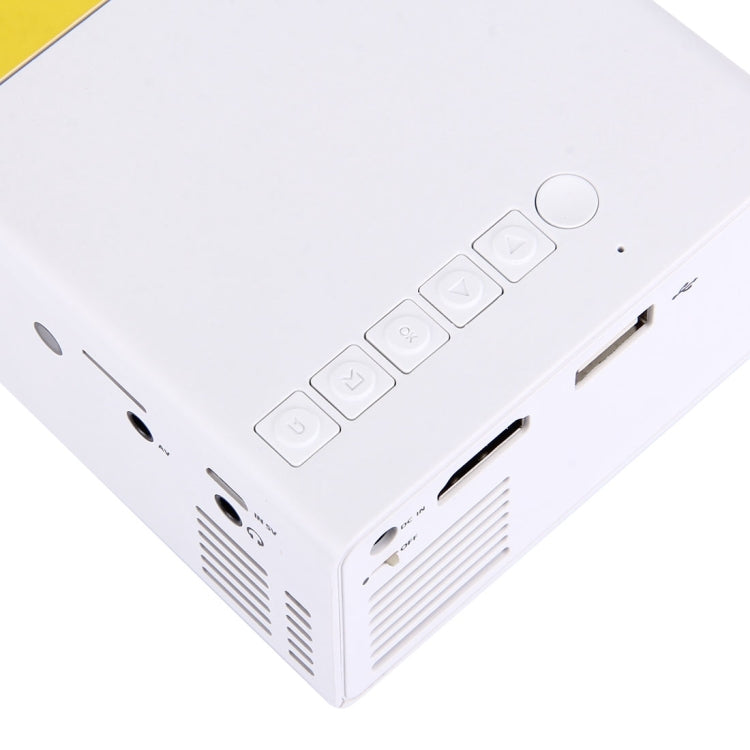 YG-300 0.8-2M 24-60 inches 400-600 Lumens LED Projector HD Home Theater with 3 in 1 Video Convert Cable & Remote Controller, Size: 12.6 x 8.6 x 4.6 cm, EU Plug - free shipping - PMC Jewellery - Order now!