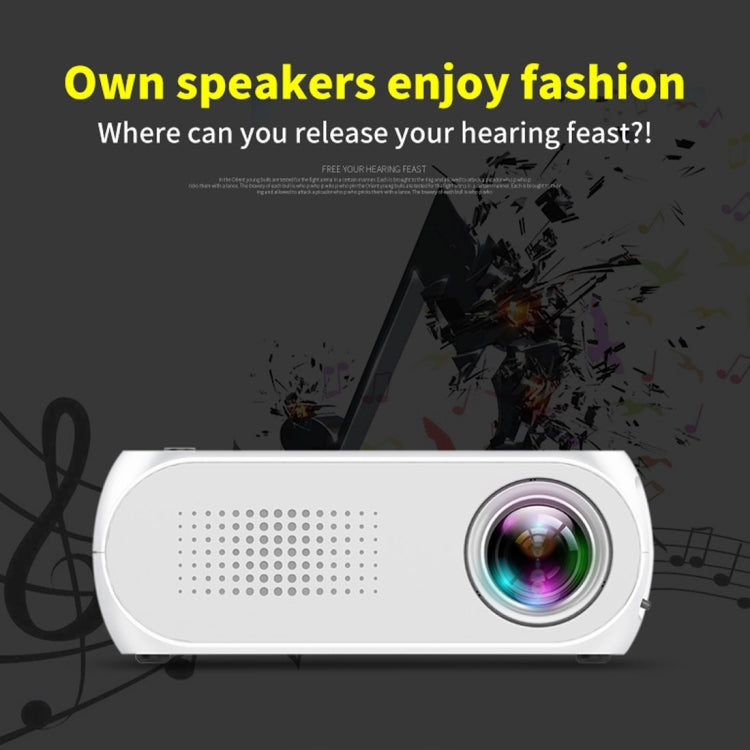 YG320 320*240 Mini LED Projector Home Theater, Support HDMI & AV & SD & USB (Silver) - Mini Projector by PMC Jewellery | Online Shopping South Africa | PMC Jewellery | Buy Now Pay Later Mobicred