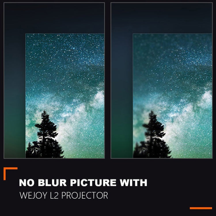 Wejoy L2 300ANSI Lumens 5.8 inch LCD Technology HD 1280*768 pixel Projector with Remote Control,  VGA, HDMI(Black) - Mini Projector by WEJOY | Online Shopping South Africa | PMC TechLife | Buy Now Pay Later Mobicred