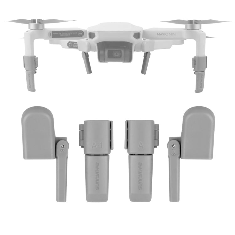 Sunnylife MM-LG541 Foldable Heightened Landing Gears for DJI Mavic mini (Grey) - Others by Sunnylife | Online Shopping South Africa | PMC Jewellery | Buy Now Pay Later Mobicred
