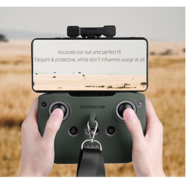 Sunnylife AIR2-Q9290 Remote Control Silicone Protective Case with lanyard for DJI Mavic Air 2 (Black) - Others by Sunnylife | Online Shopping South Africa | PMC Jewellery | Buy Now Pay Later Mobicred
