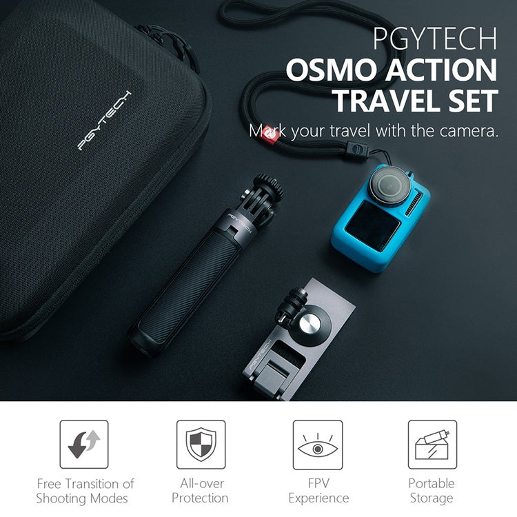 PGYTECH P-11B-027 Tripod Backpack Clip Storage Bag Travel Kit for DJI Osmo Action -  by PGYTECH | Online Shopping South Africa | PMC Jewellery | Buy Now Pay Later Mobicred