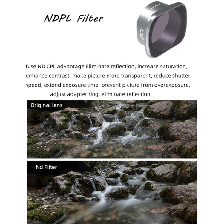 JSR KS ND64PL Lens Filter for DJI FPV, Aluminum Alloy Frame - free shipping - PMC TechLife - Order now!