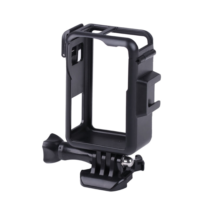 For DJI Osmo Action 3 Vertical Plastic Protective Frame Cage with Cold Shoes (Black) - Protection Frame by PMC TechLife | Online Shopping South Africa | PMC TechLife | Buy Now Pay Later Mobicred