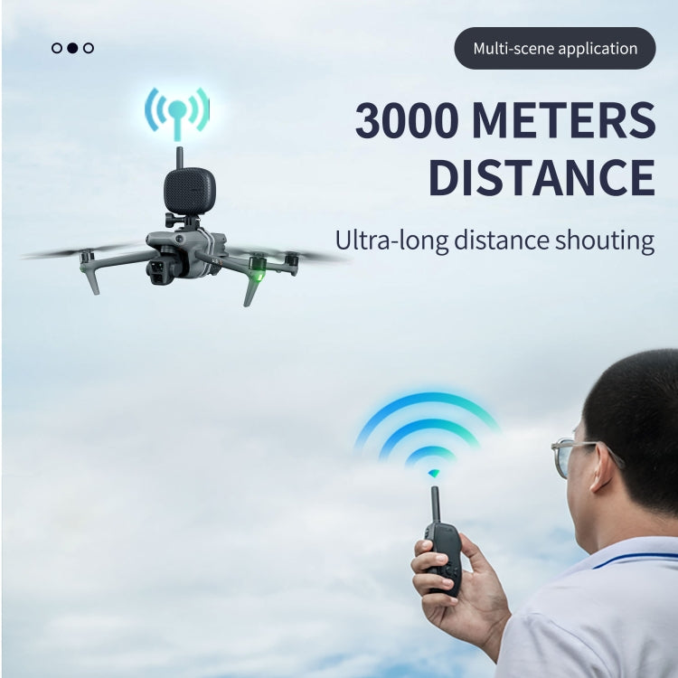 STARTRC Drone Megaphone Wireless Portable Speaker 3KM Control for DJI Mavic / Air / Mini Series (Black) - free shipping - PMC TechLife - Order now!
