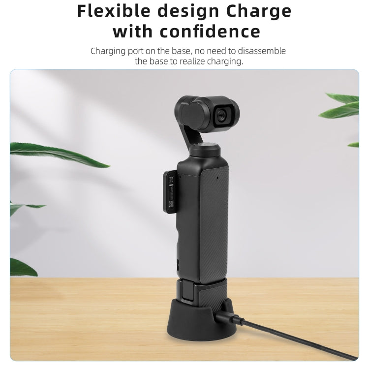 For DJI Osmo Pocket 3 STARTRC Silicone Desktop Base Bracket (Black) - Mount & Holder by STARTRC | Online Shopping South Africa | PMC TechLife | Buy Now Pay Later Mobicred