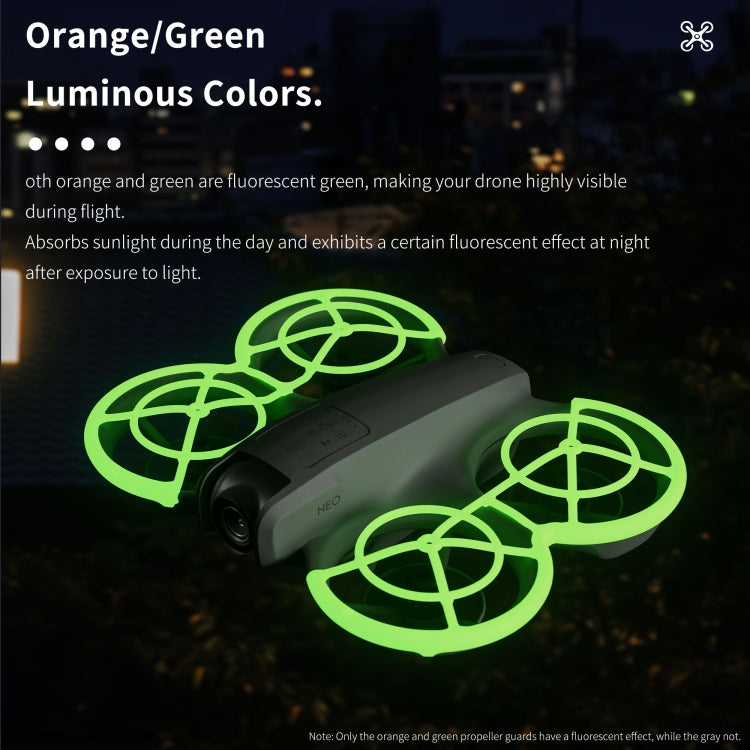 For DJI Neo STARTRC Drone Propeller Protective Guard Anti-collision Ring (Orange) - free shipping - PMC TechLife - Order now!