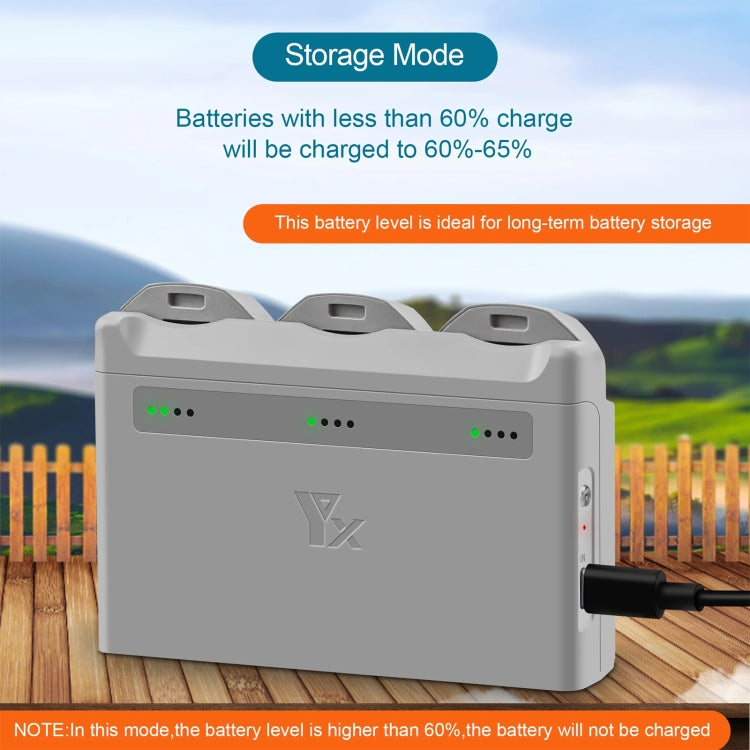 For DJI Neo XY 3-Channel Battery Charger Battery Charge Manager (Grey) - free shipping - PMC TechLife - Order now!
