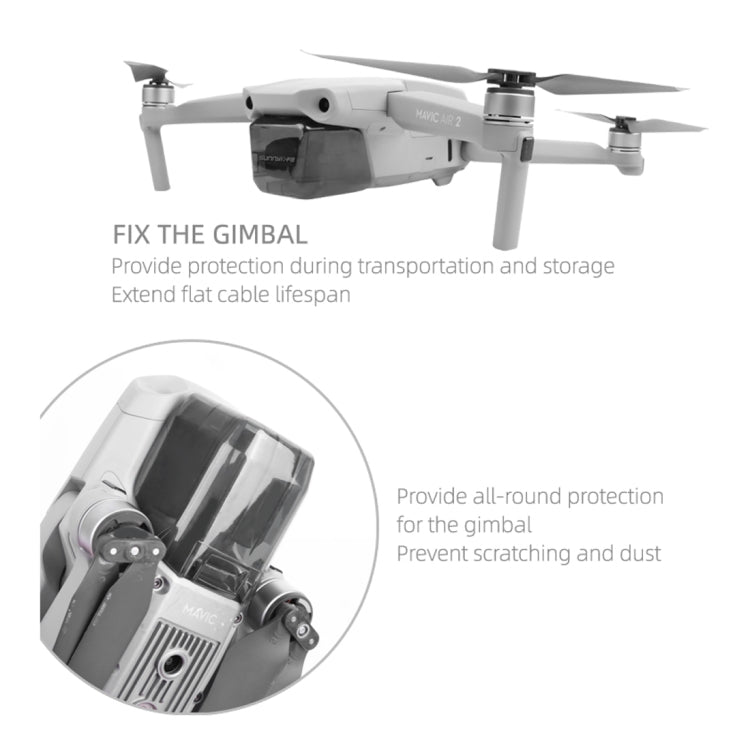 Sunnylife For DJI Mavic Air 2 Camera Lens Protective Cover Hood (Grey) - Other by Sunnylife | Online Shopping South Africa | PMC TechLife | Buy Now Pay Later Mobicred