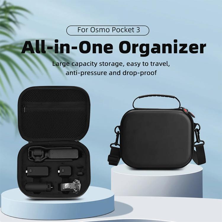 For DJI OSMO Pocket 3 BRDRC Full Set Portable Carrying Case Shoulder Storage Bag (Black) - free shipping - PMC TechLife - Order now!
